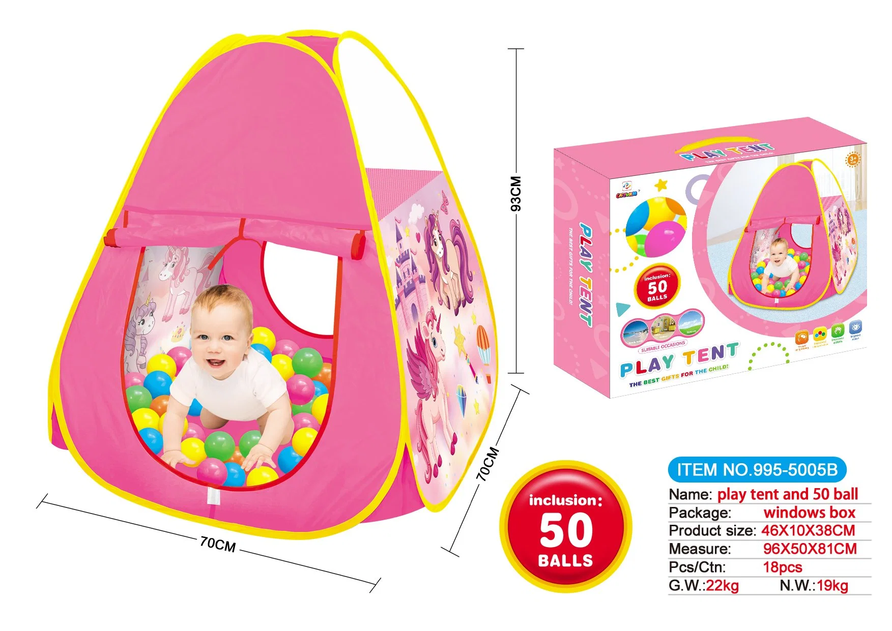 Wholesale/Supplier High quality/High cost performance Baby Tunnel Tent Children Play Tent House with Tunnel Cube and Ball Pit 3 in 1 Pop up Toy Tents for Kid play tents