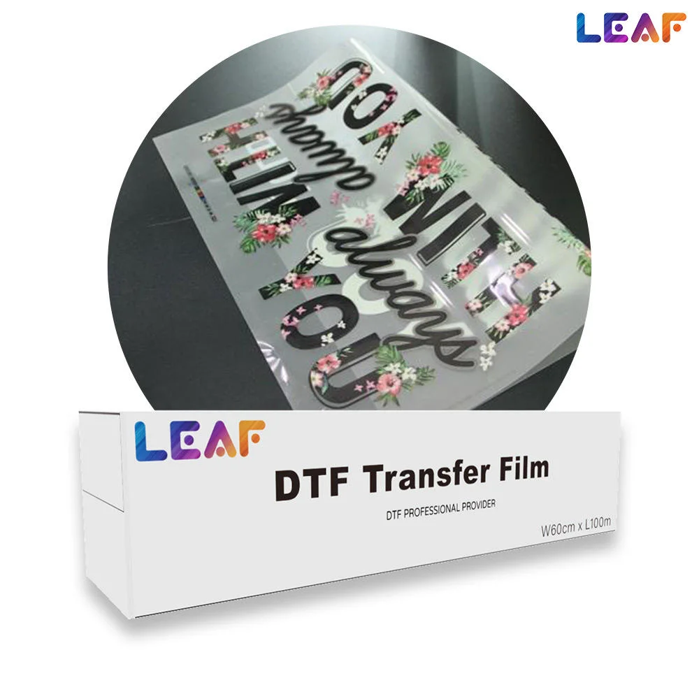 Textiles MSDS Leaf Printign Powder Dtf Printing Ink Transfer Film with Good Service