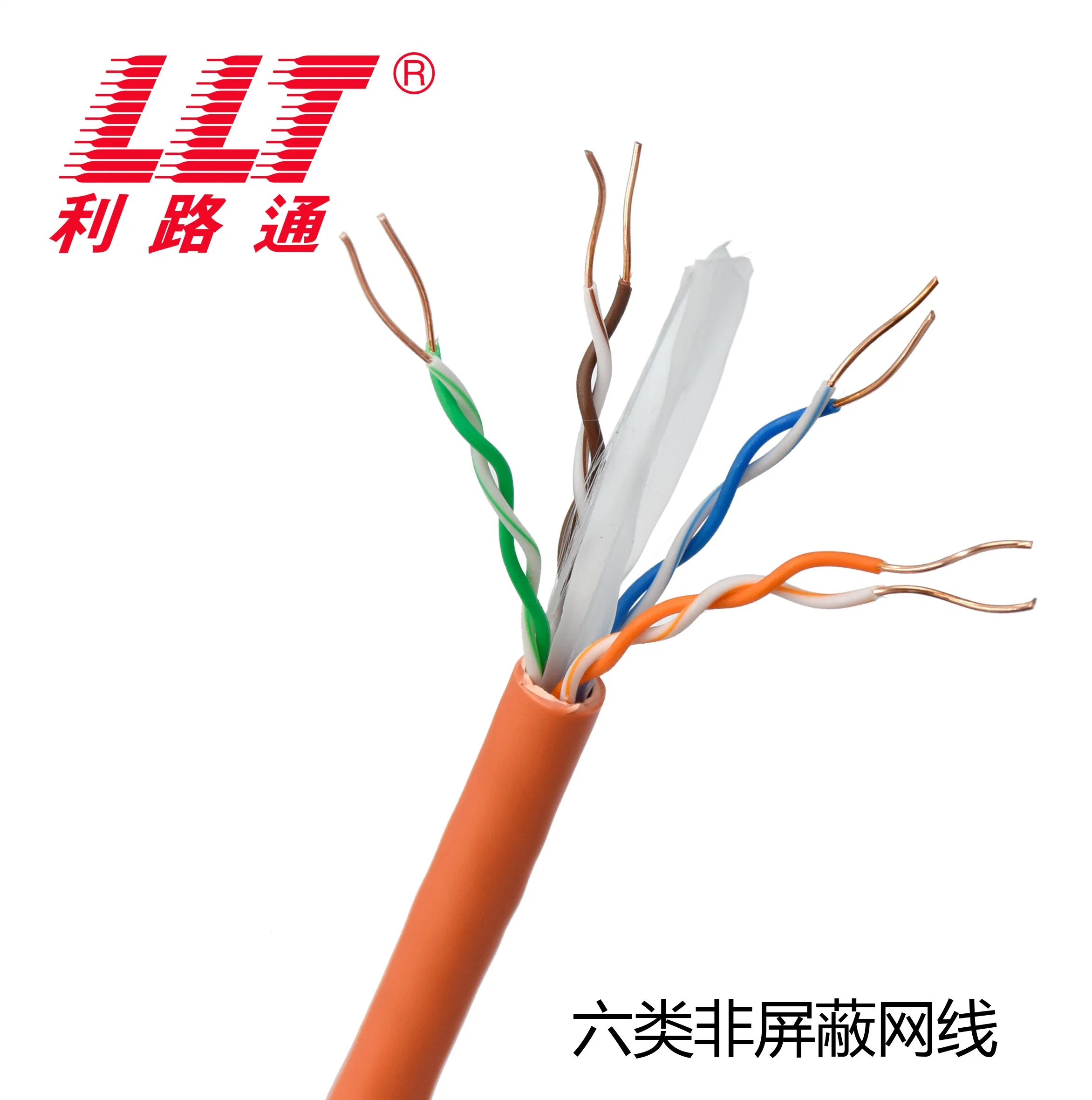 La mejor calidad de China 6 UTP Cat 1m 2m 3m 5m 26AWG 4 pares de cable LAN