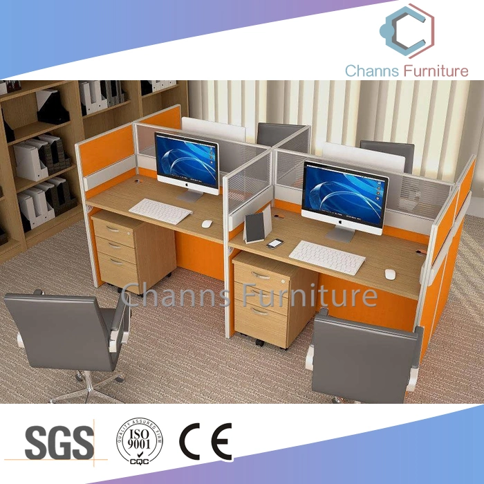 Modern Six Seats Office Furniture Straight Shape Workstation with Drawers (CAS-W41217)