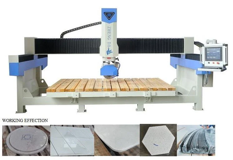 CNC Automatic 4 Axis /5 Axis Bridge Saw Stone Cutting Machine