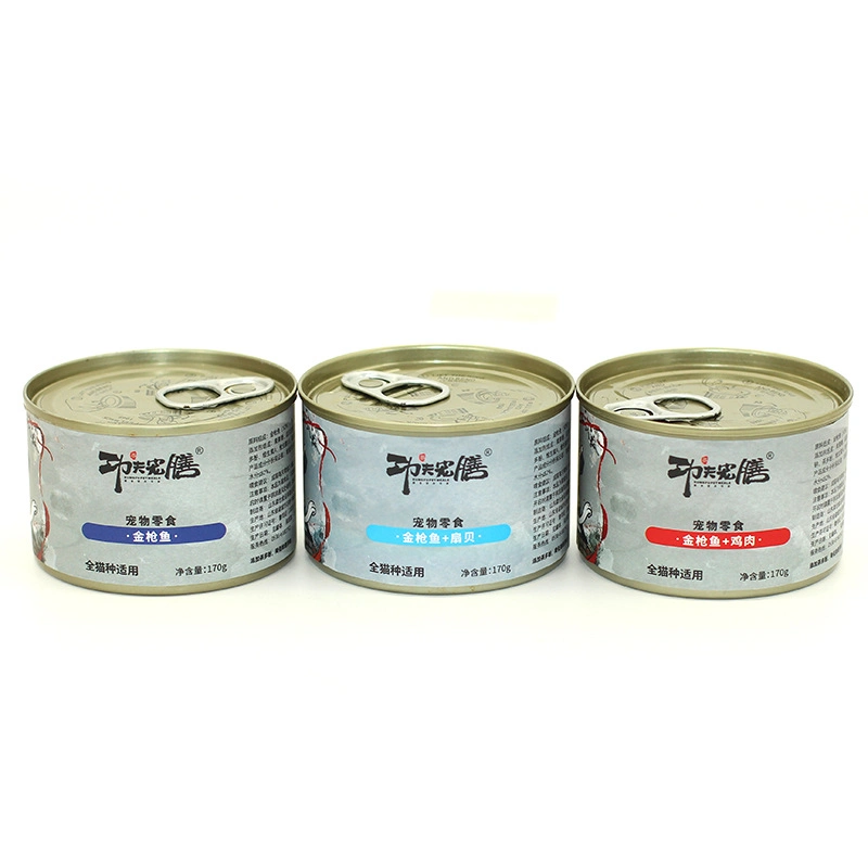 Canned Cat Food 170g Frozen Cat Canning Tuna Chicken Pet Canned Snacks Wholesale