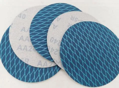 4"-7" Hot Sales Sharpness Blue Rhombus Hook and Loop Jb-5r Sanding Abrasive Disc for Wood Metal Sanding