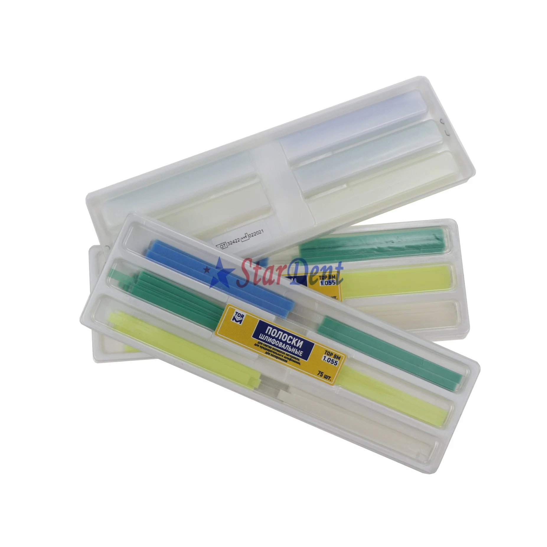 Dental Abrasive Strips Polishing Strips Finishing Strips Kit for Teeth Polishing & Finishing 75 PCS/Box