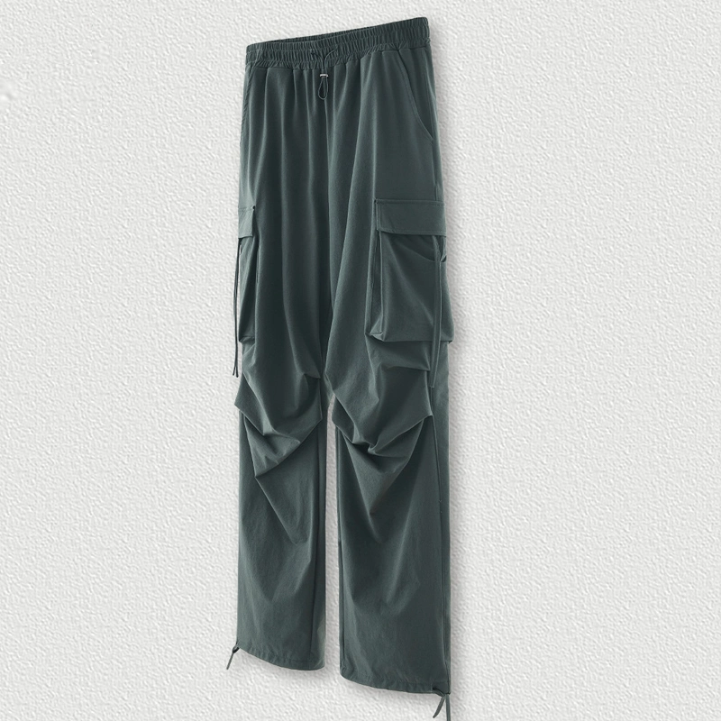 Unisex 155GSM 100%Polyester Summer High Quality Custom Blank Pocket Women Street Casual Female Wear