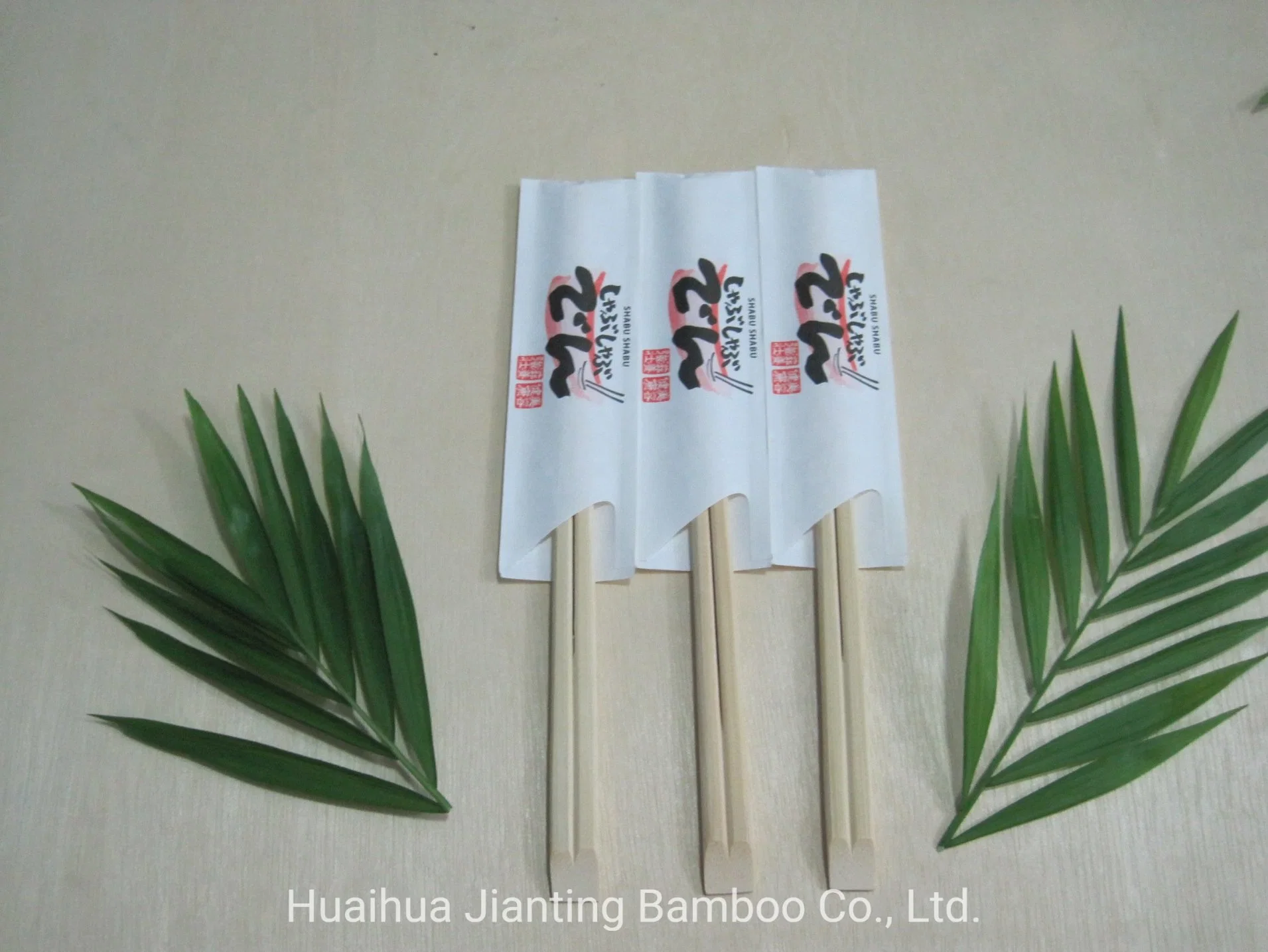 Pauzinhos descartáveis de bambu natural personalizado gêmeos Pauzinhos Bambu