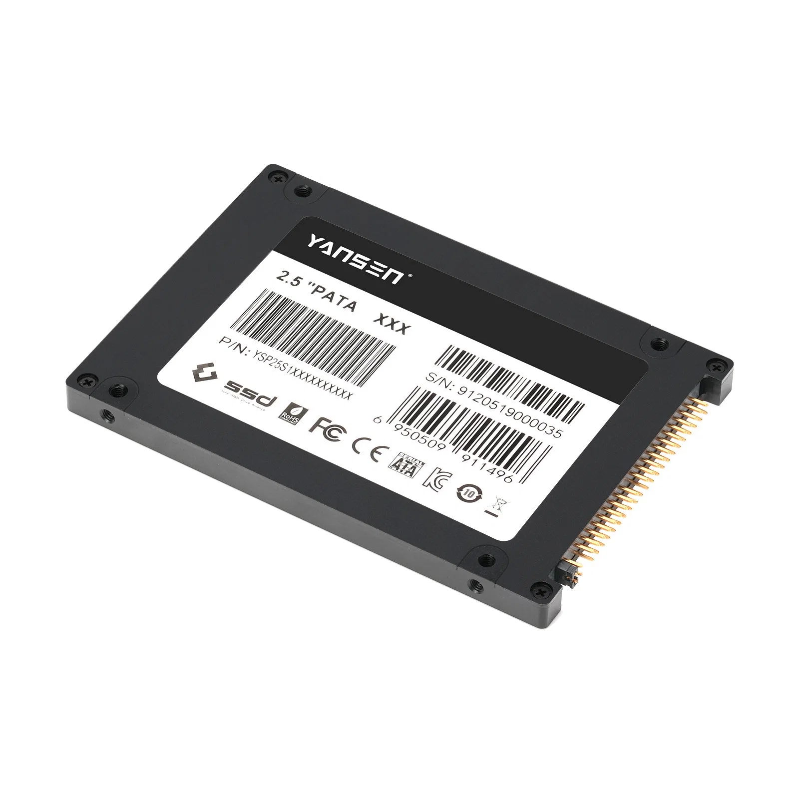 Yansen 2,5 polegadas/IDE PATA SLC/SSD MLC SSD interno de alta velocidade para sistemas incorporados e todos os PCS multifuncional