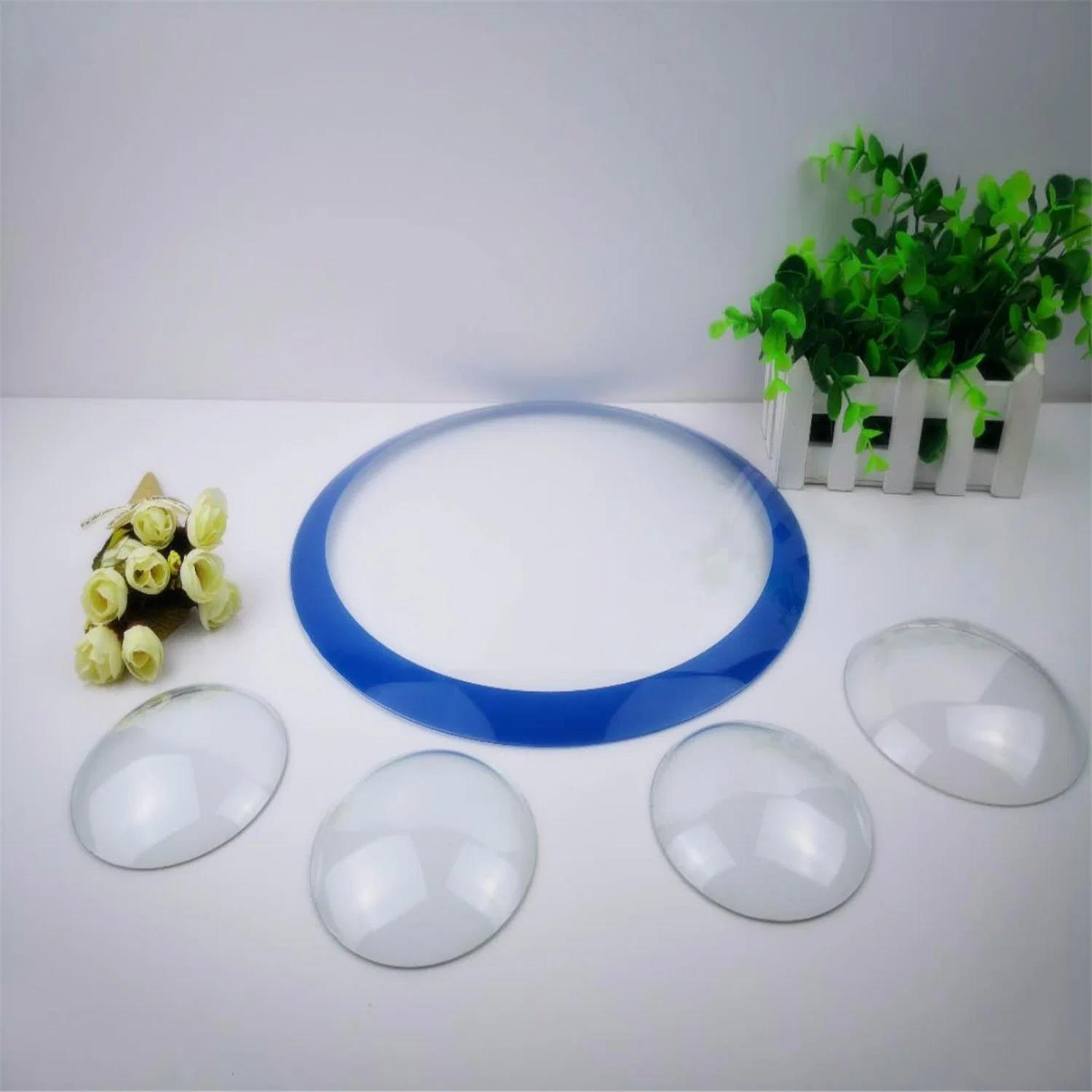 Silk Screen Printing Glass Mirror Curved Convex Glass