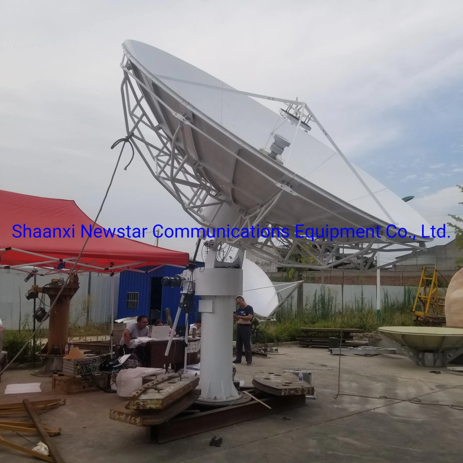 4.5m Turnhead Pedestal Satellite Rxtx Antenna