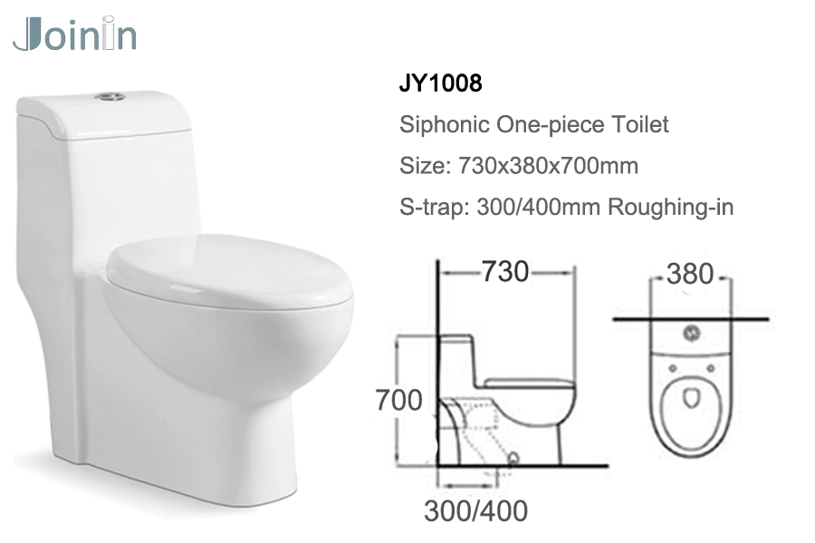 Sanitary Ware Bathroom Ceramic Wc One Piece Toilet Bowl From Chaozhou (JY1008)