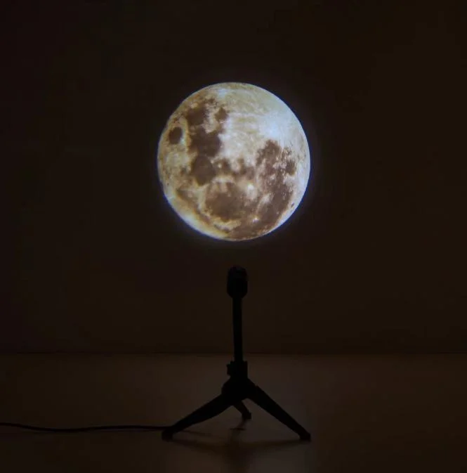 Hot Sale Home Decorative Project Mood Lighting Earth Moon Indoor Night Project Lamp 360 Degree Rotating USB Night Mood Projector