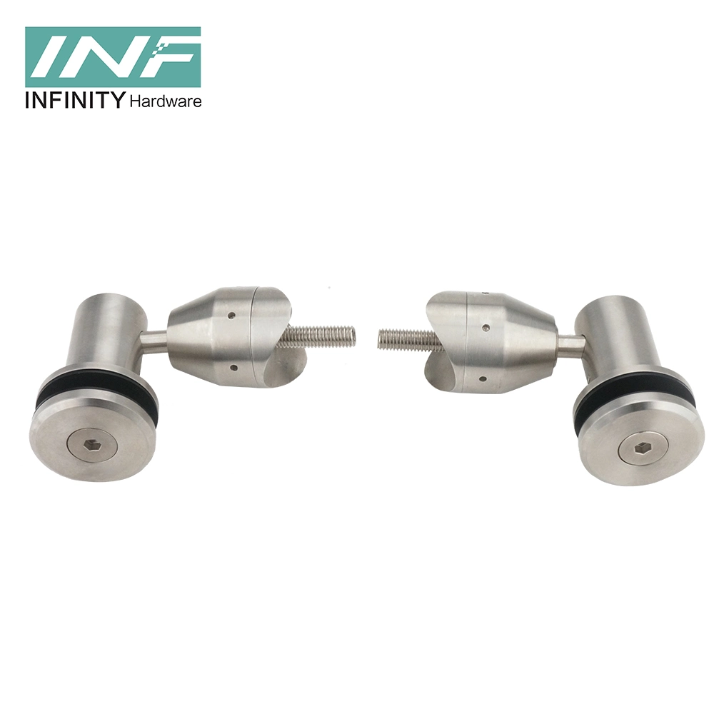 Brass Hardware Fitting Glass to Glass Connector Modern Shower Stainless Steel Glass Connector Bathroom Accessories