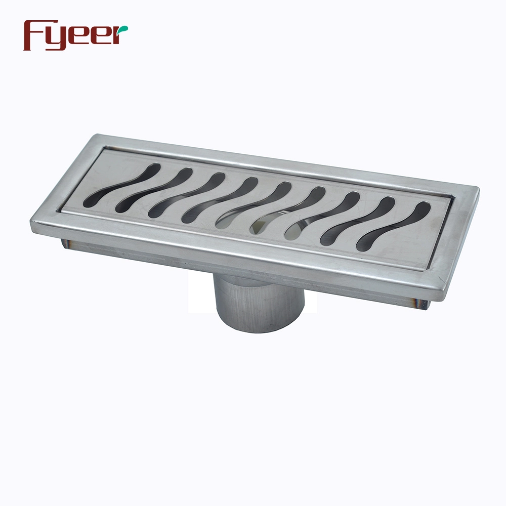 Fyeer Stainless Steel Bathroom Long Linear Floor Drain (FD15020)