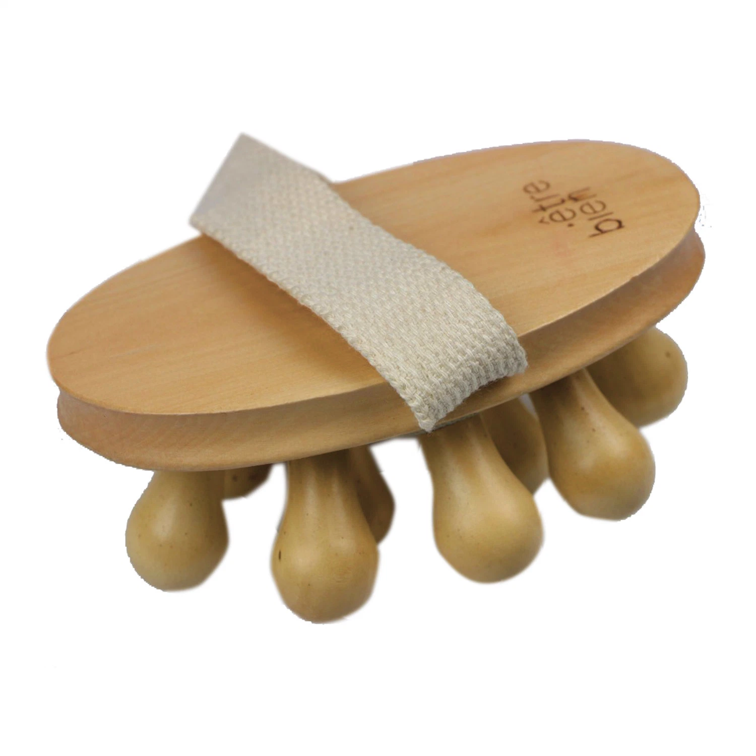 10 Dots Wooden Bath Body Massager Wooden Handheld Back Massage Muscle Tool Massager for Neck Shoulder Arms Legs Body