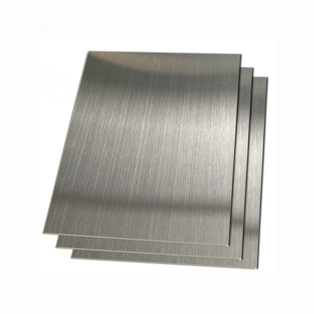 Laminados en frío/caliente ASTM 201 202 304 316 304L 316L 310S 309S de 321 430 Hoja de acero inoxidable con nº 1 2b Ba espejo del indicador de la superficie decorativa