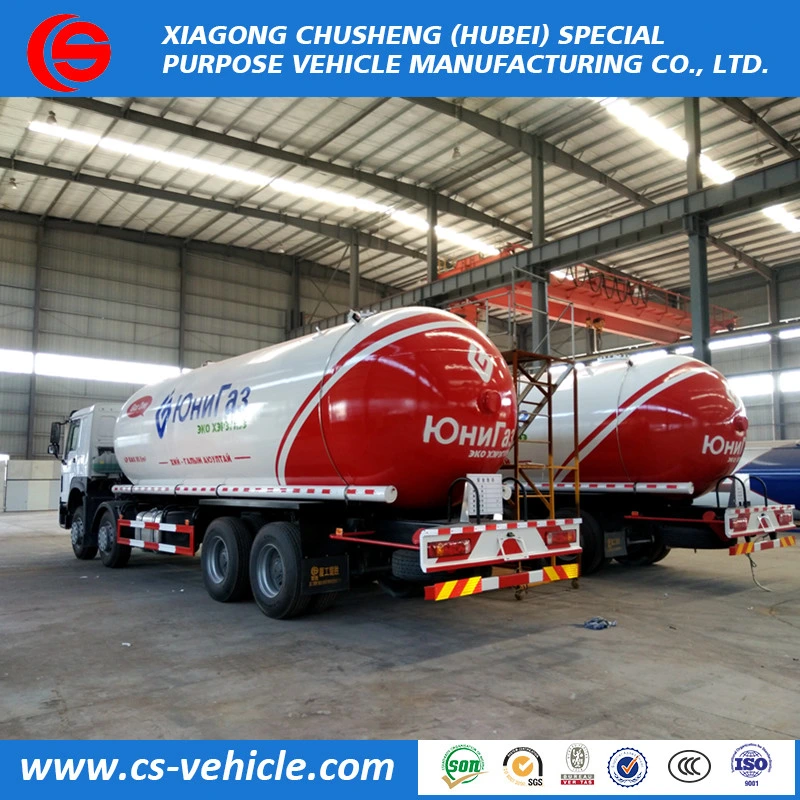 HOWO 26, 000lites LPG Gas Dispenser Refilling Fuel Truck Bobtail