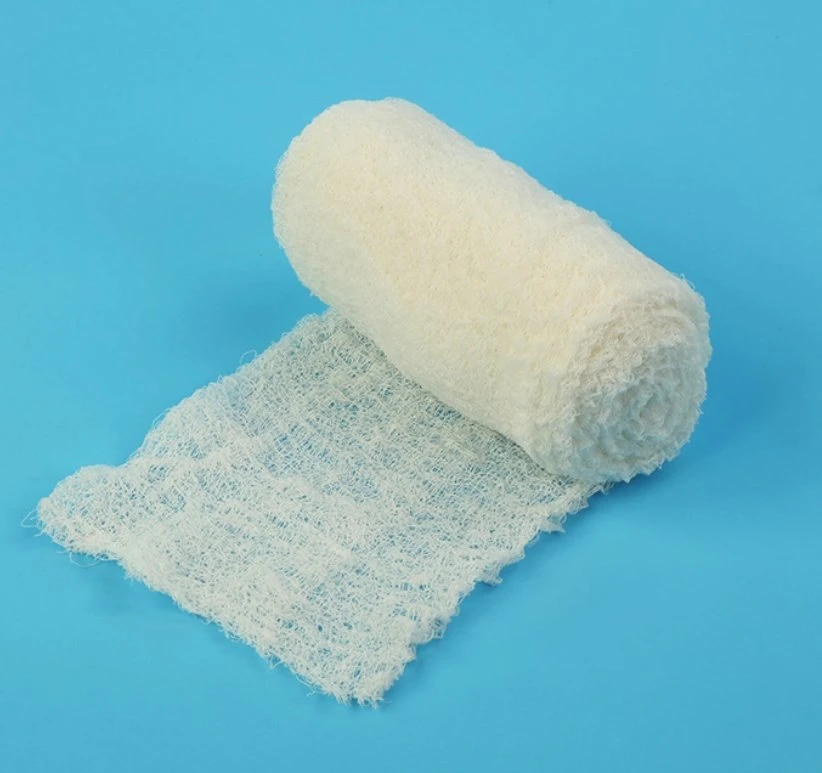 Factory Medical Wound Dressing Disposables Natural Fibers Gauze Roll with CE for Hospital