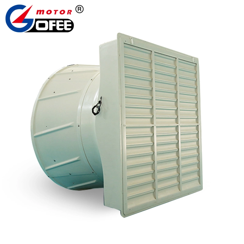 Ventilador Industrial Fabricante de escape de plástico reforzado con fibra de alta capacidad de las aspas del ventilador Ventilador eléctrico