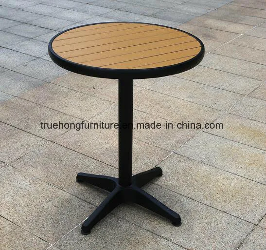 Plastic Wood Outdoor Furniture PE Outdoor Furniture Rattan Outdoor Furniture Garden Plastic Wood Table
