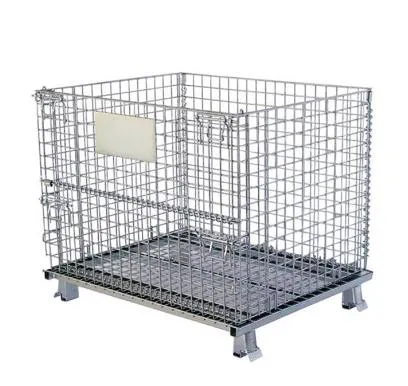 Collapsible Wire Mesh Pallet Box Cage Galvanised