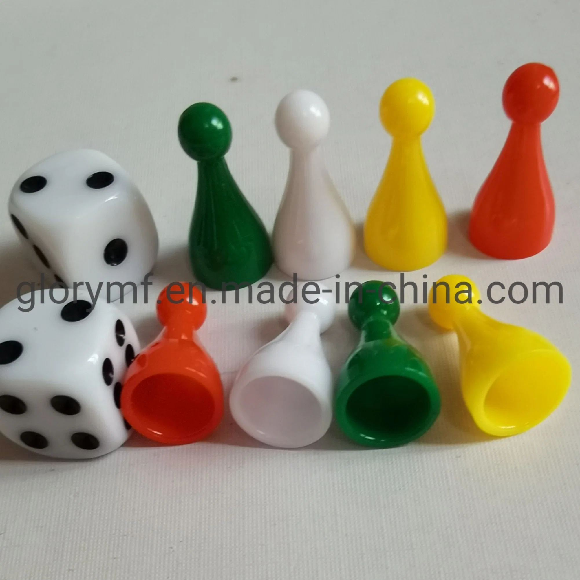 Wholesale/Supplier Customize Accessories of Board Game Plastic Sandtimer Dice Pawn