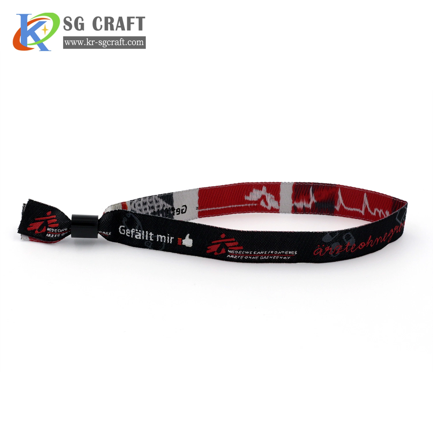 Promotional Gift Custom Wholesale/Supplier Sublimation Heated Transfer Printing Polyester Lanyard Wristband