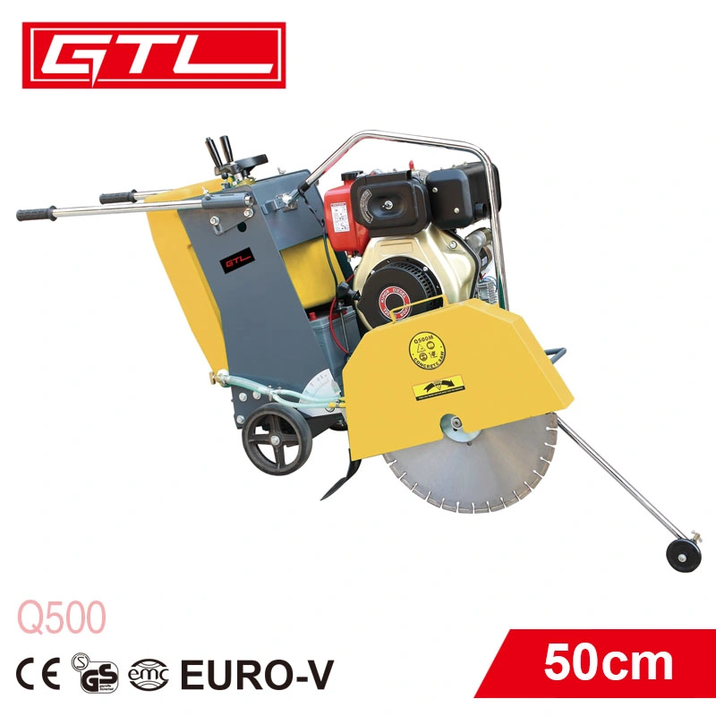 Walk Behind Gasoline Concrete Road Floor Saw with 50cm Blades (Q500)