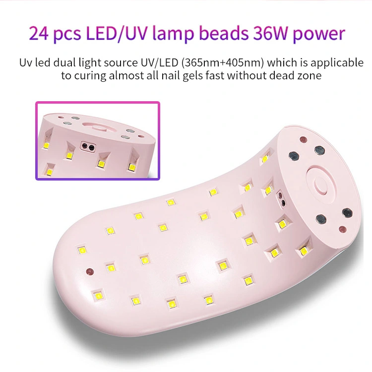 Nail Lamp Professional Akku wiederaufladbare Mini-Licht LED-Lampe Kunst Schönheit für Salon-Ausrüstung Lash Lampe