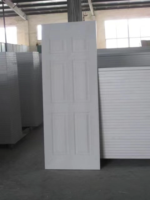 Craftsman Style MDF White Primer Finish Hollow Core Wooden Shaker Door