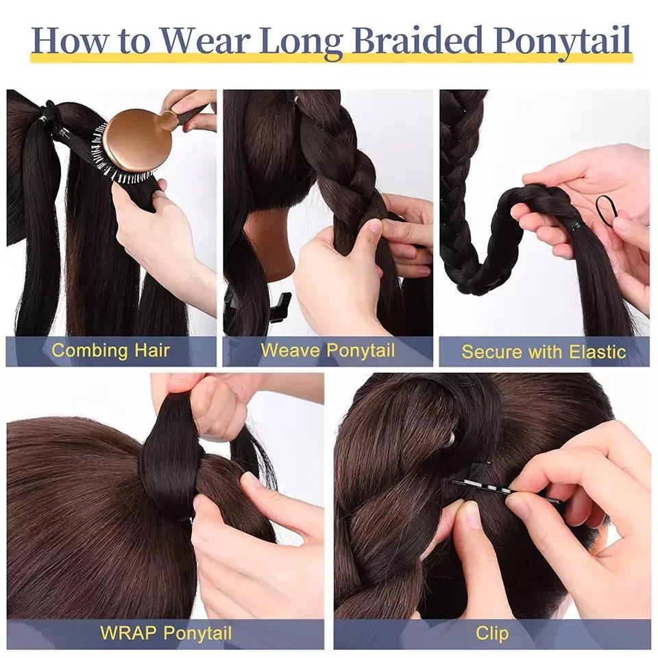 Long Straight Wrap Around Ponytail Hair Extensions