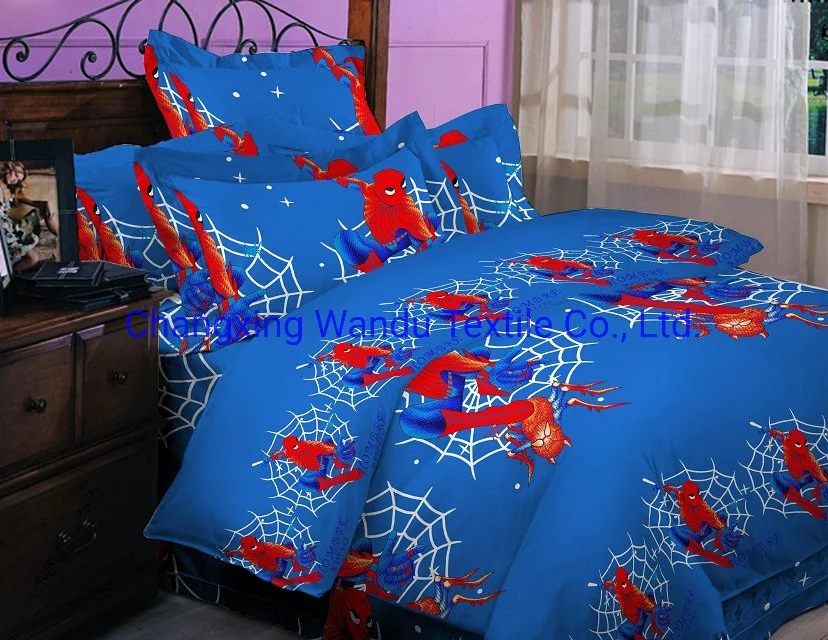 Hotel sala para crianças Têxteis Four-Piece Cama de desenhos animados para crianças