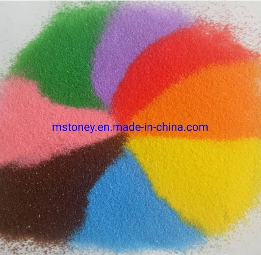 Natural Colorful Sand Dyed Color Sand Artificial Sand Texture