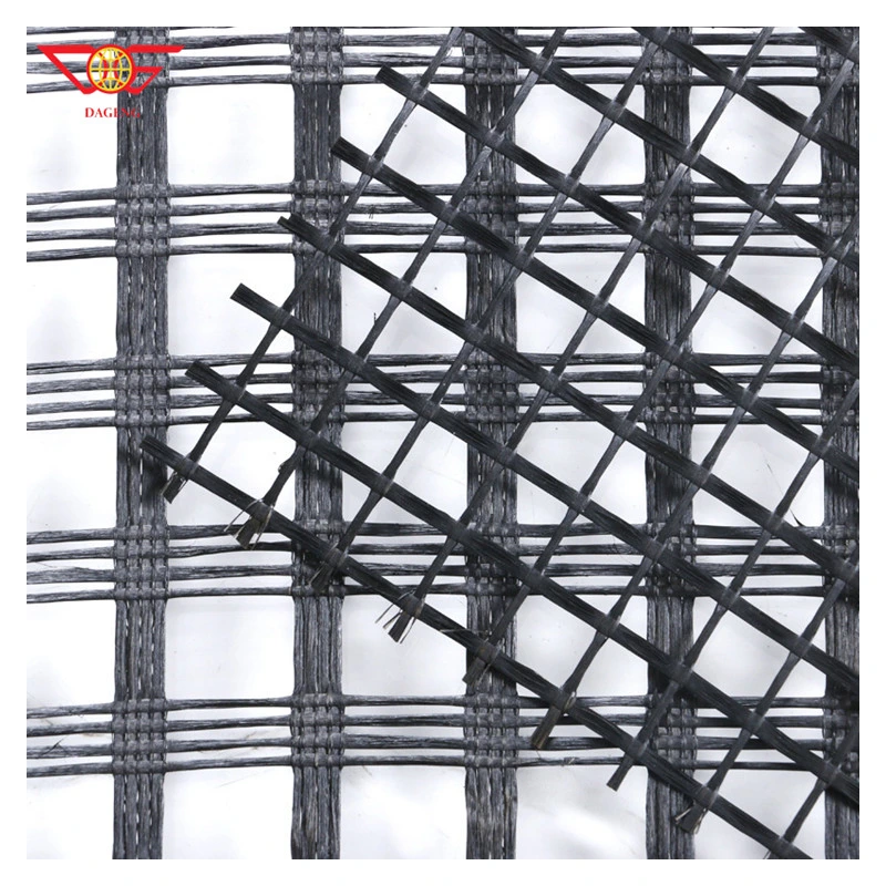 Fiberglass Geogrid Ground Gravel Grid Paver Asphalt Reinforcement Fiberglass Geogrid for Road Construction Good Sell