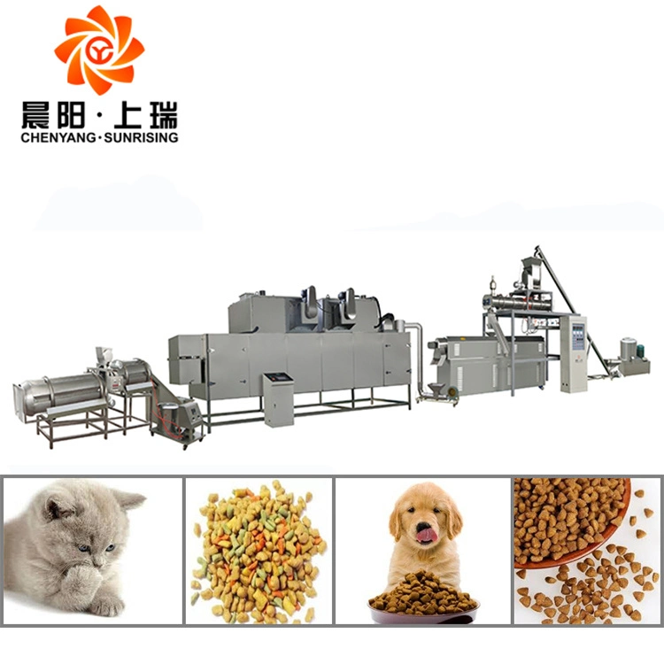 Dry Pet Cat Dog Food Fish Feed Extruder Equipment Plant Animal Pet Dog Food Pellet Production Line Machine