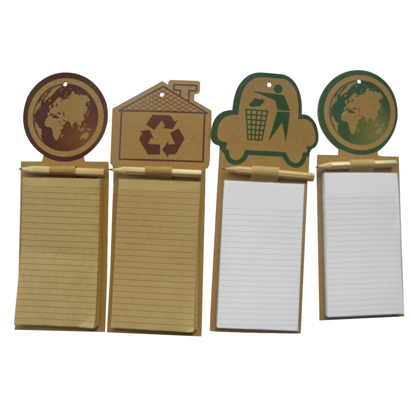 Wholesale/Supplier Office Stationery Pocket Recycled Kraft Paper Memo Note Pad