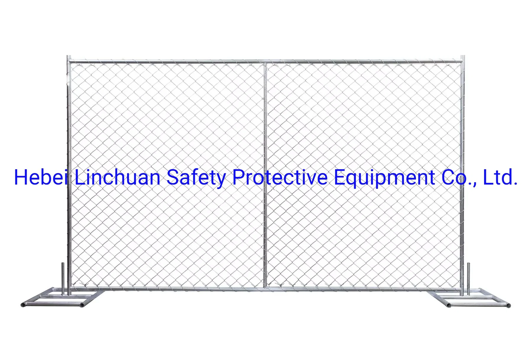 Портативный оцинкованных Америки звено цепи временные Ограждения панели/Временный забор звено цепи заполнены опоры ног в нижней части основания защелки