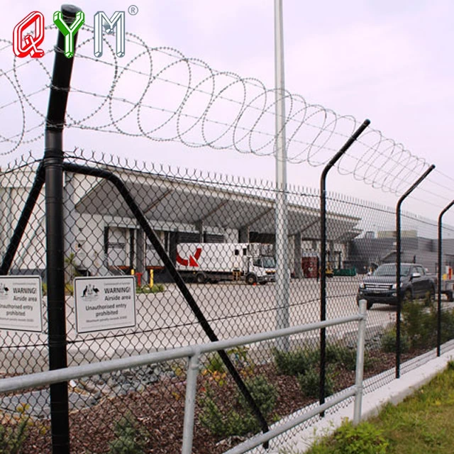 Hochsicherheitszaun Am Flughafen Sichere Umzäunung Am Flughafen