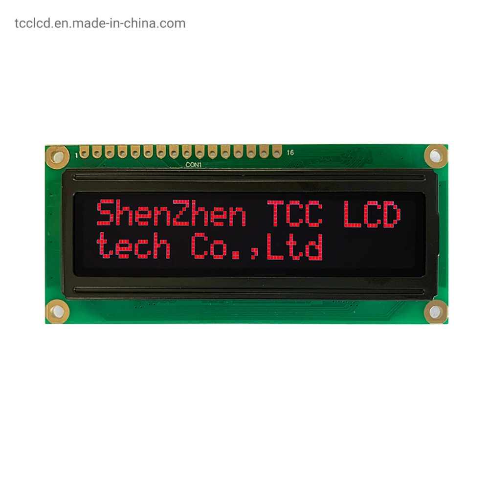 RoHS Square Winstar 1602 OLED Screen Parallel or Serial Mpu Interface 16X2 Character OLED Display