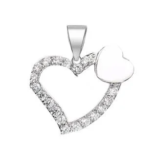 Bijoux Plata Venta de Hotselling Sterling Joyas de plata colgante de corazón Joyería conjunto