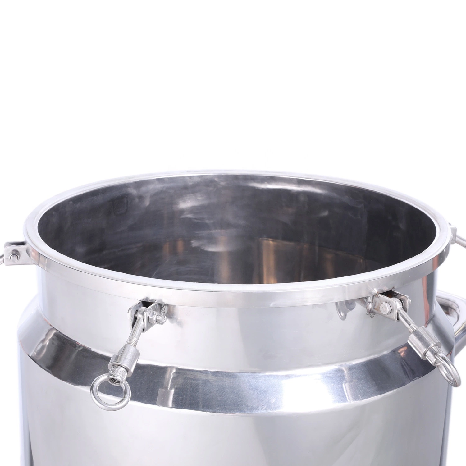 100L Chemical Stainless Steel Corrosion Resistant Wine Olive Oil Storage Tank with Wheel