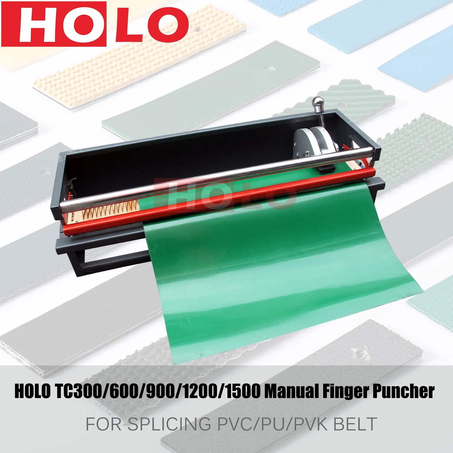 Portable Manual Finger Puncher Conveyor Belt Punching Machine