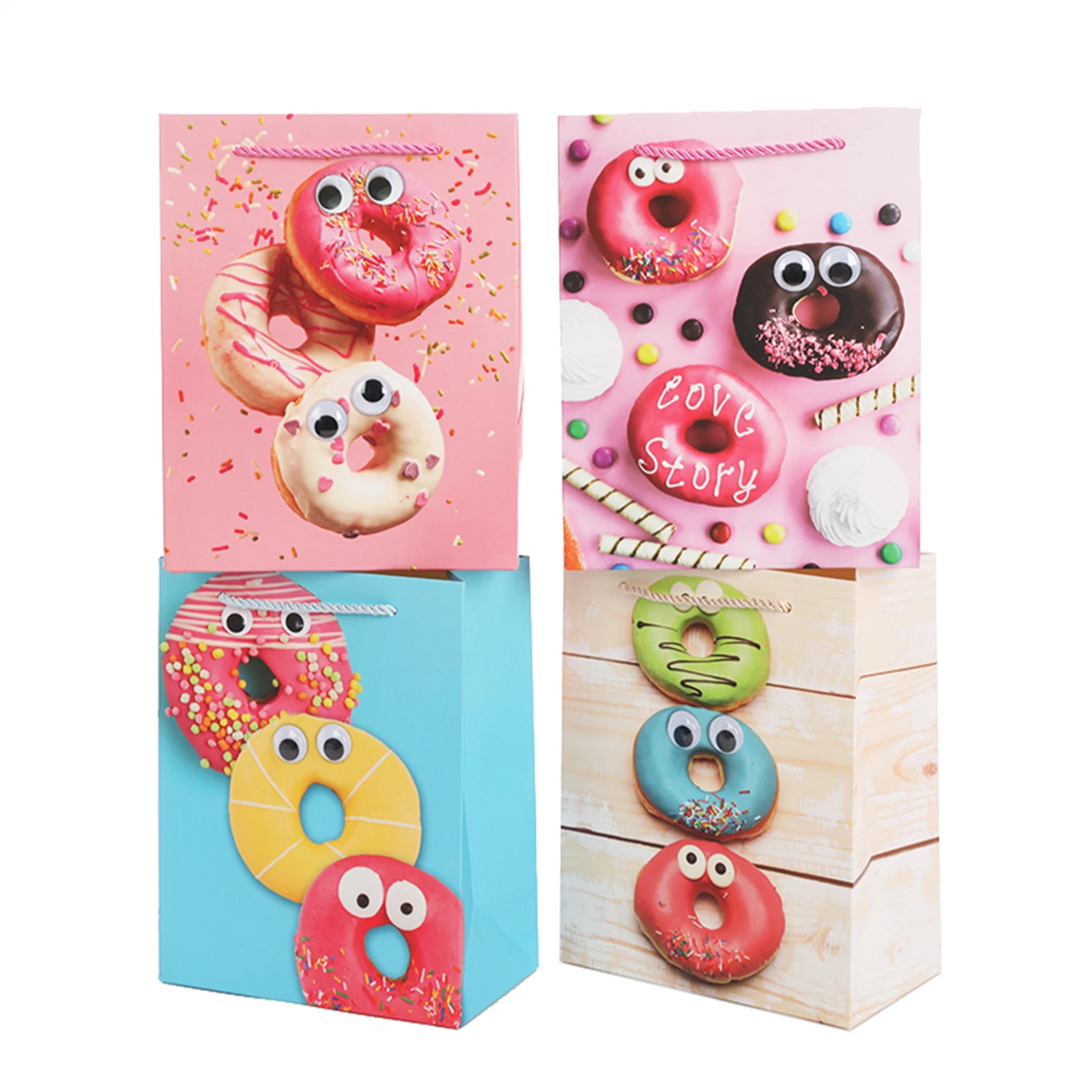 Wholesale/Supplier Luxury Cute Cartoon Design Cloth Shoes Toy Packaging Customize Child Gift Paper Bags with White Cardboard Paper