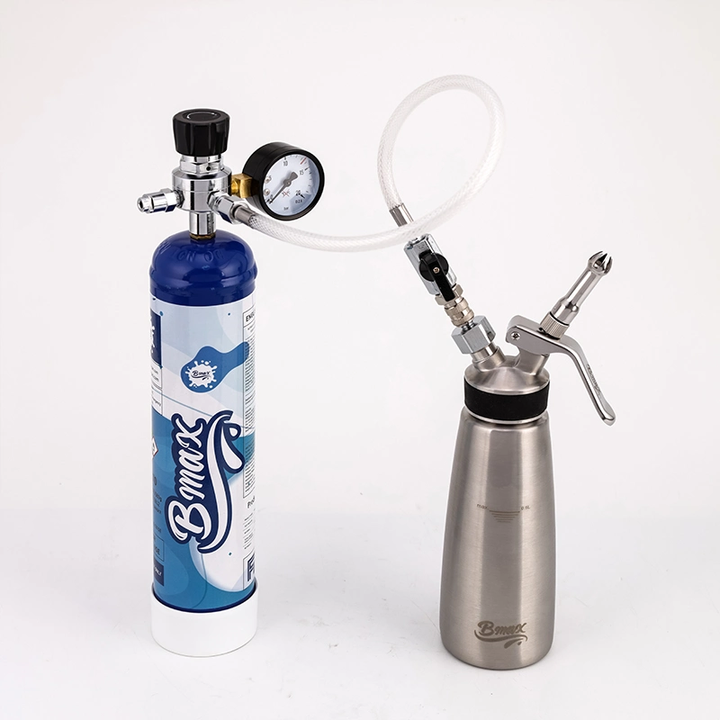 Bmax 580g N2O Gas 0,95L elaboración de Postre Mayoreo de óxido nitroso Cargadores de nata montada