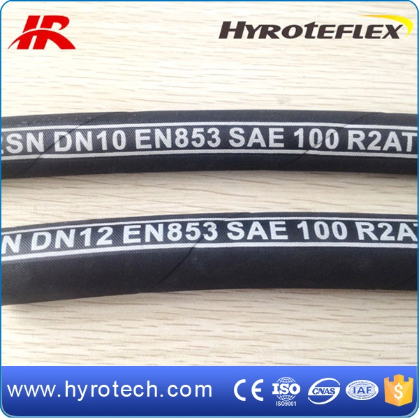 China Good Quality High Pressure Hydraulic Hose SAE 100r1at/R2at Steel Wire Braided