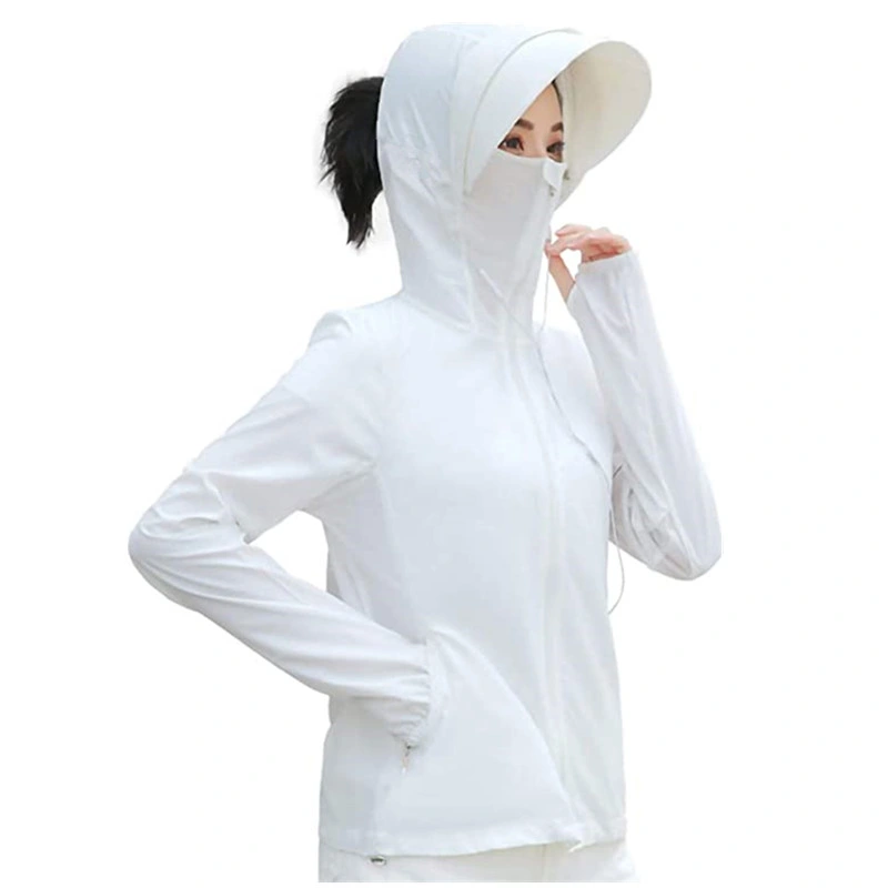 Upf 50+ Ice Cold Hoodie Women Sun Protection Clothes Sunscreen Clothing