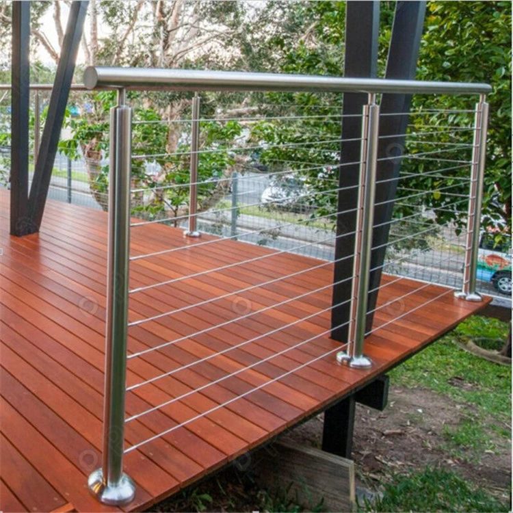 Balcony Aluminum Railing Stair Wire Cable Railing