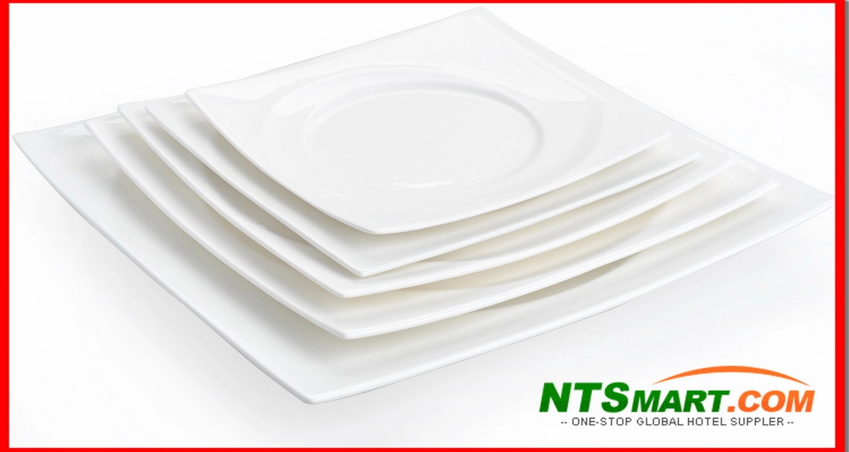 High-Quality Porcelain Dinner Plate Wholesale/Supplier Ceramic Plate Restaurant, Hotel Dinner Plate