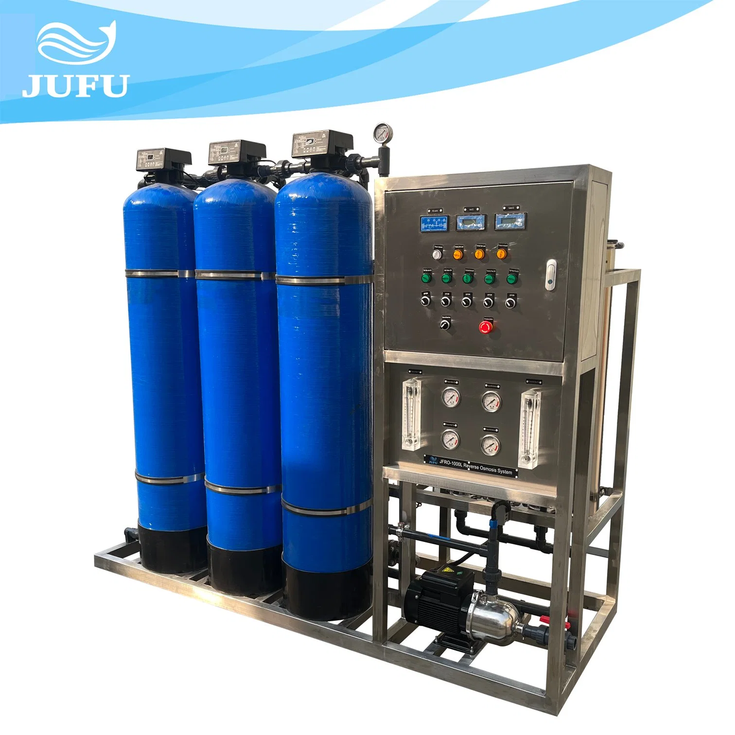 1000lph Fully Automatic Control Valve Reverse Osmosis System for Drinking Water Use