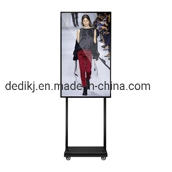 43-Inch Dual-Pole Water Brand Floor-Standing Digital Signage High-Definition Display Ultra-Thin Advertising Player