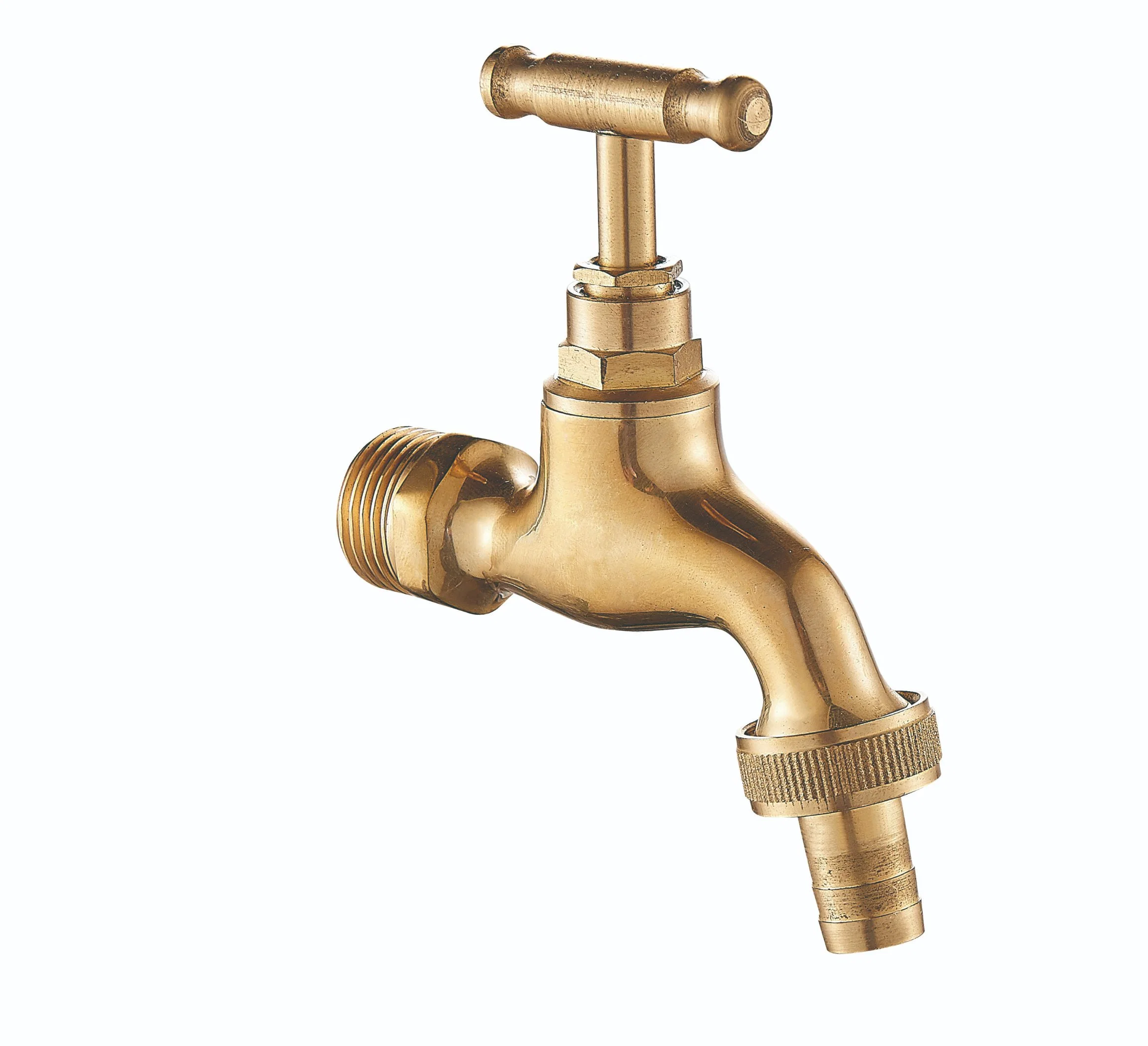 Full Styles Brass Bibcock Tap 1/2"-1" Retro Water Tap Brass Bibcock for Outdoor Garden